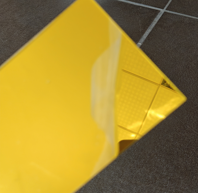 Custom 4 * 8ft 4 * 6ft 2mm 3mm Acrylic Reflective Plastic Mirror Mate Gold Acrylic Mirror Sheet for Interior Decoration