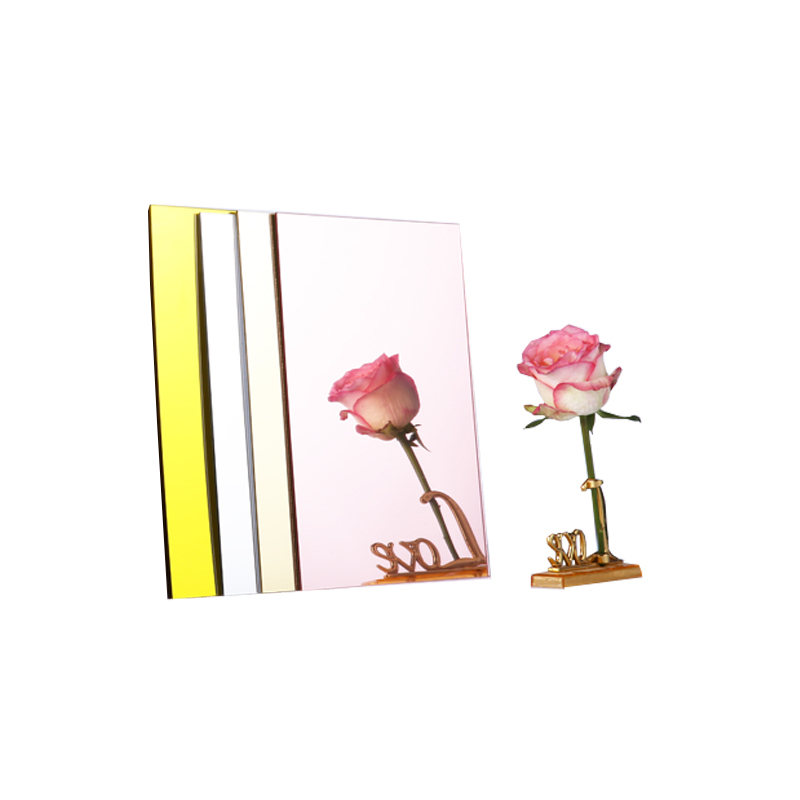 Double Sided Acrylic Mirror Sheet Gold
