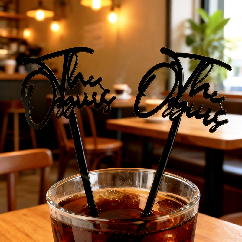 Customized Juice Blending Stir Sticks Banquet Dinner Wedding Drink Stirrers Cocktail Decorations