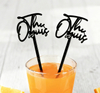 Customized Juice Blending Stir Sticks Banquet Dinner Wedding Drink Stirrers Cocktail Decorations