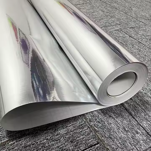 Ground Passage Flexible Mirror Carpet Roll PE PET Acrylic Durable High-Gloss Reflective Mirror Roll Decorative Mirror Sheet Roll