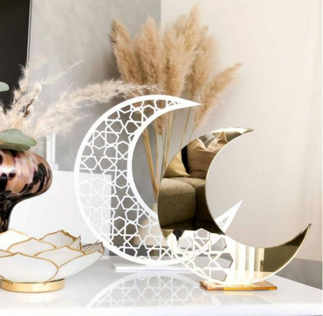 2026 New Trend Eid Al-Fitr European Style Muslim Party Supplies Acrylic Ornaments Decor Mascot Ramadan Home Decoration