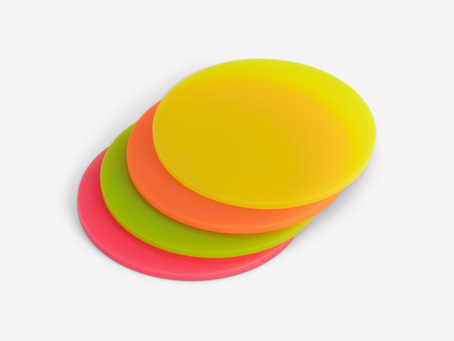 10 Inch Clear Acrylic Sheet Round Circle Dis Acrylic Sheet for Decoration, Office Sign, Coasters And Other DIY Project