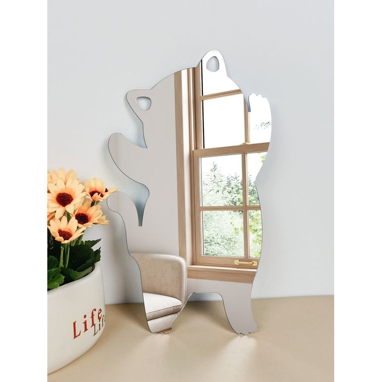 Rabbit Irregular Acrylic Shatterproof Mirrors Non Glass Safety Mirror for Classroom Bedroom Cartoon Shape Mirror