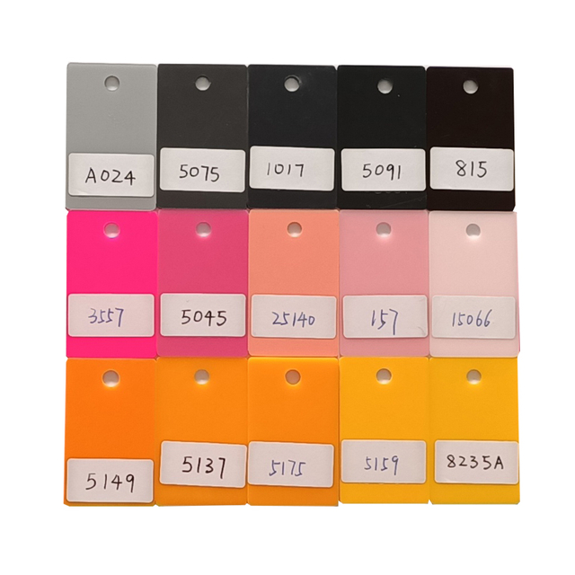 Custom Hard Colored Acrylic Sheets 1220 * 2440 1mm 2mm 3mm Acrylic Sheets for Laser Cutting