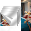 Minimalist Style Square Silver Mirror Acrylic Self-Adhesive Sheet 1mm 2mm 3mm Modern Design Self-Adhesive Mirror