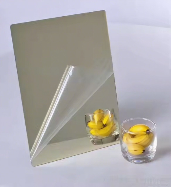 Minimalist Style Square Silver Mirror Acrylic Self-Adhesive Sheet 1mm 2mm 3mm Modern Design Self-Adhesive Mirror