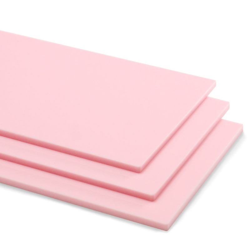 3mm Thickness Gloss Baby Pink Cast Acrylic Sheet