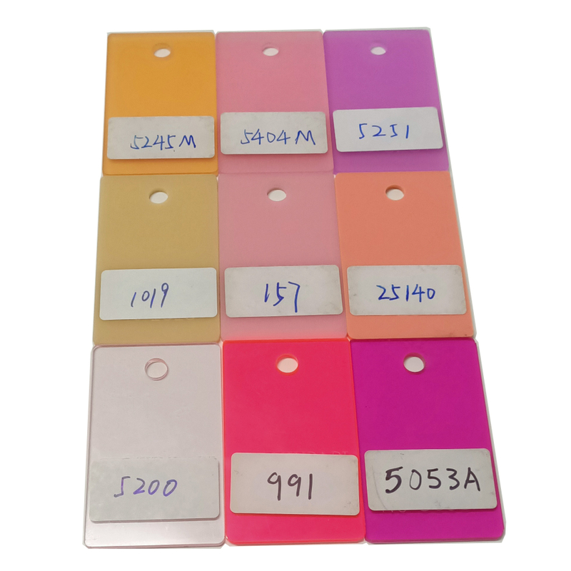 Frosted Pink Acrylic Sheet Fluorescent Pink Acrylic Sheet Transparent Pink Acrylic Sheet