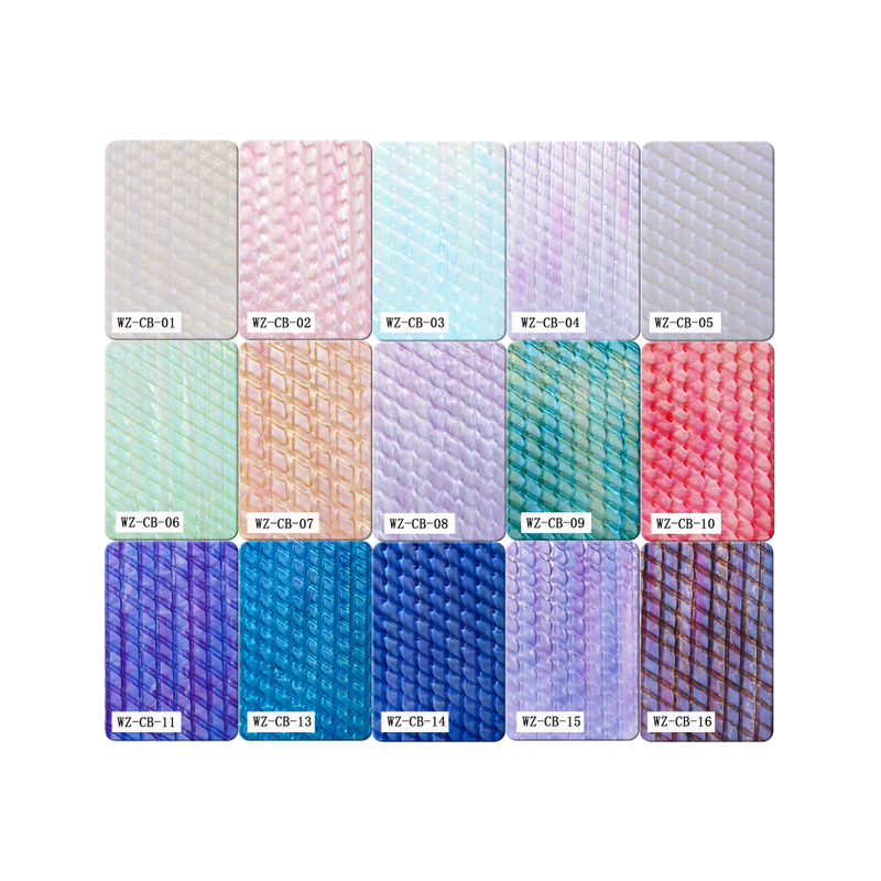 3mm Thick Eco-Friendly PE Shell Mother of Pearl Glitter Acrylic Sheet Custom Cutting and Moulding Services Available