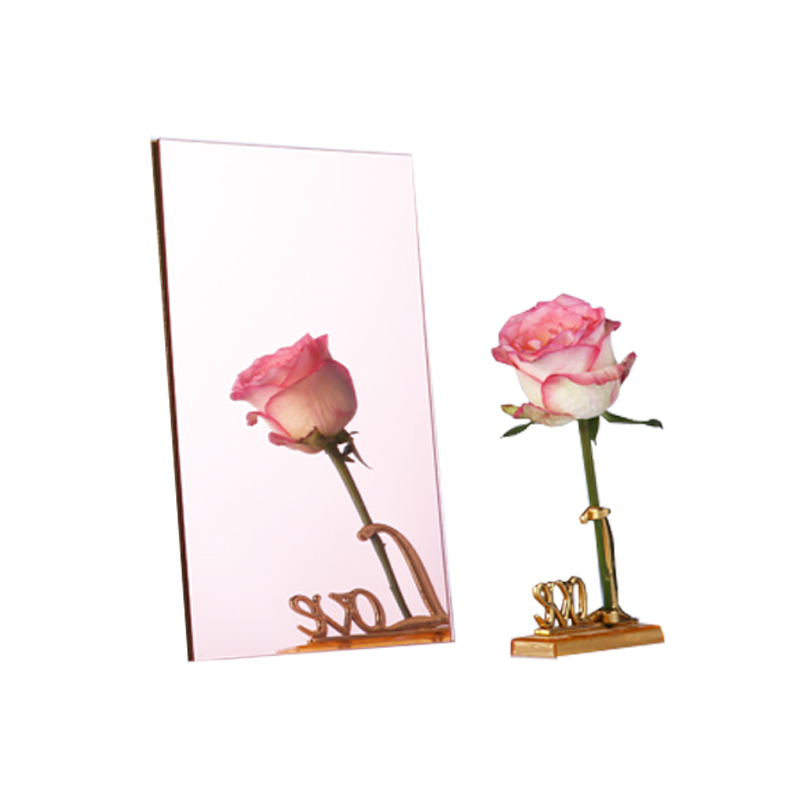1220*2440mm 3mm Rose Gold Mirror Acrylic Sheet