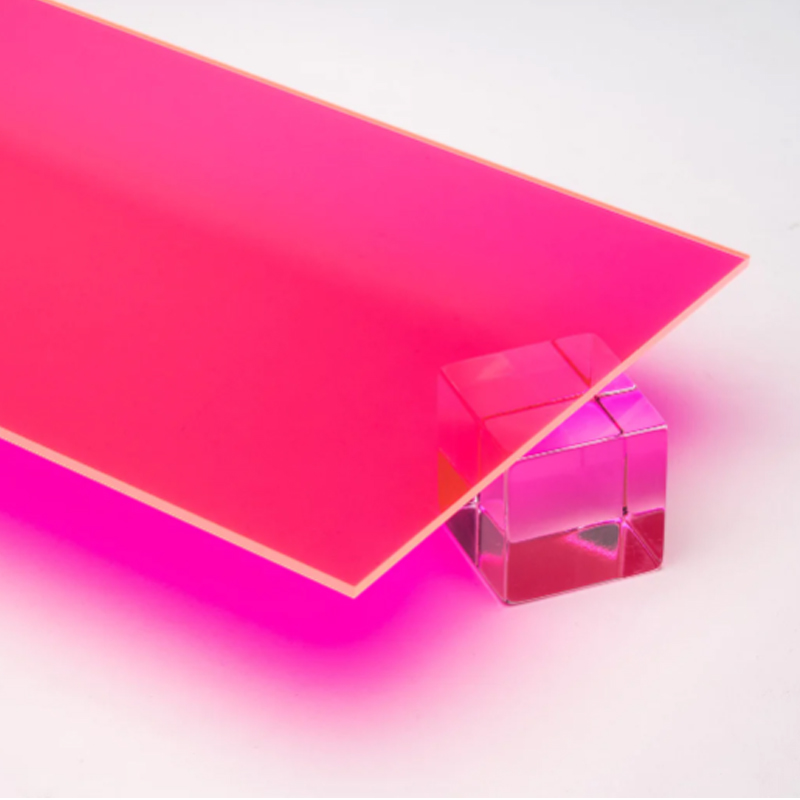 Perspex Sheet Customized Sheets And Panel Pink Fluorescent Acrylic Sheet