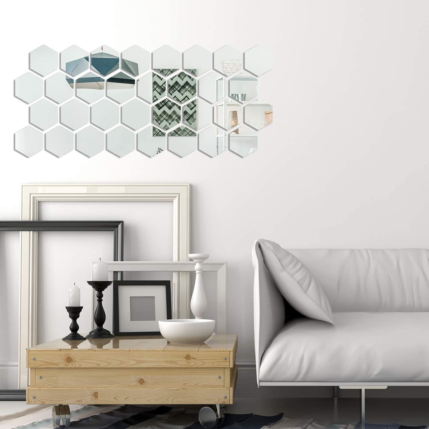 3d Acrylic with Silver Mirror 12 X12 Clear Mirror Acrylic Wall Sticker