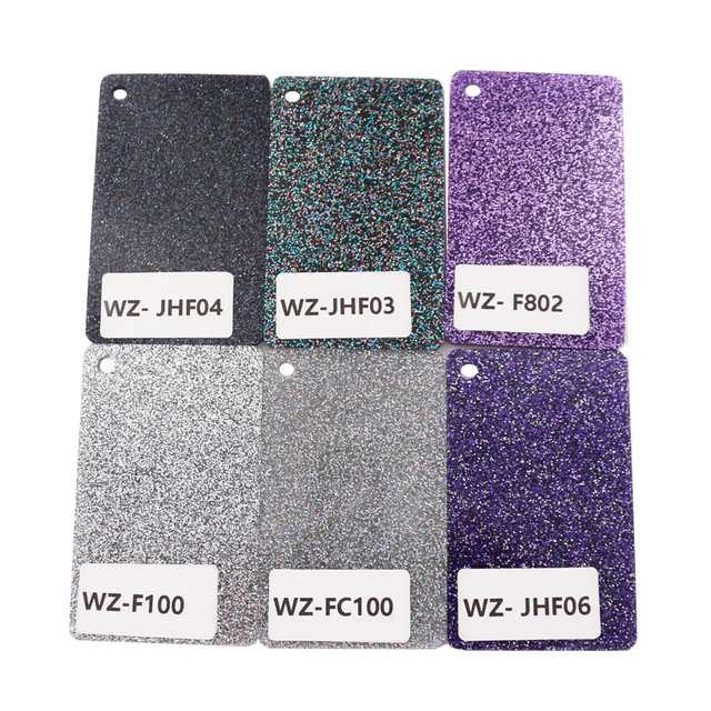 Silver Glitter Acrylic Sheet