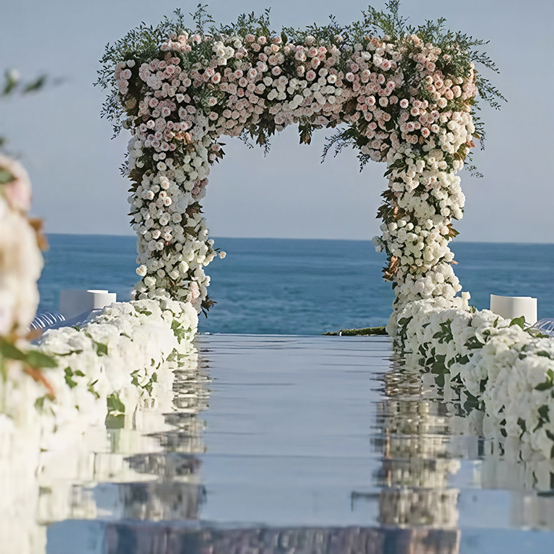Wanzun Custom 1m 1.2m PE Ultra-Thin Lightweight Material Wedding Aisle Mirror Roll Stage Use Mirror Carpets