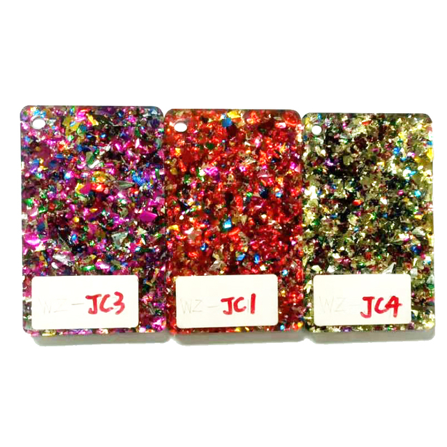 3mm Chunky Glitter Acrylic Sheet for Laser Engraving