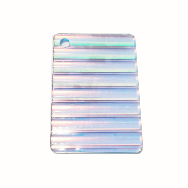 3mm Thickness Cast Iridescent Pattern Stripe Textured Acrylic Sheet For Decorate