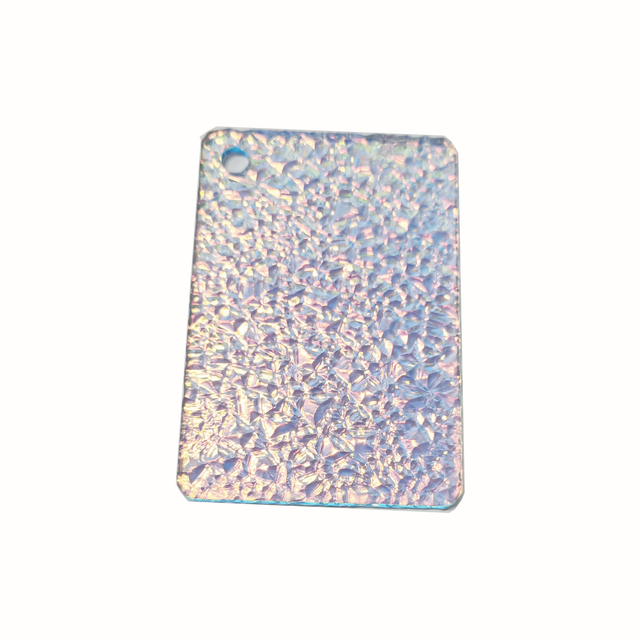 3mm Thickness Cast Iridescent Pattern Stripe Textured Acrylic Sheet For Decorate
