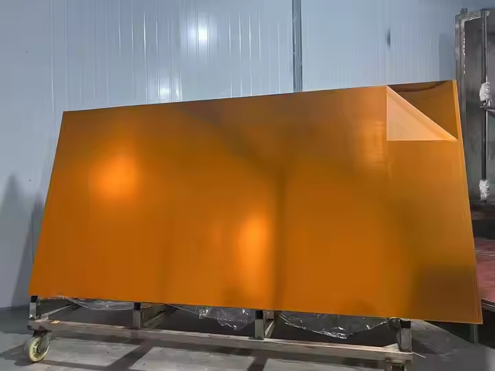 Wanzun Wholesale Two Way Mirror Acrylic Sheet Large Sheet Gold Mirror Customizable Size Thickness Guangdong Supplier Factory