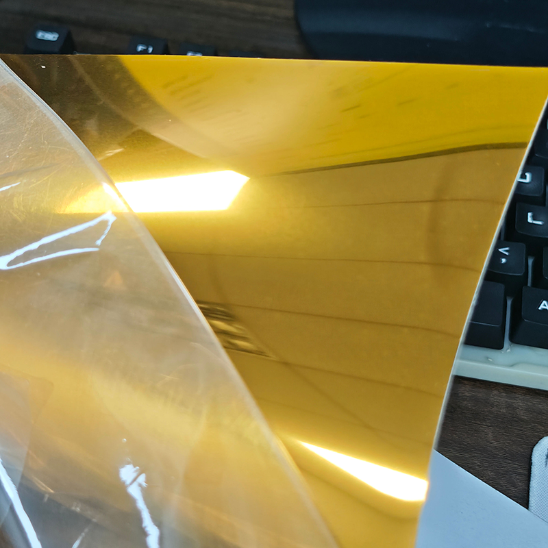 Wanzun Laser Cut Acrylic Mirror Sheet Gold Red Mirror Large Sheet 1220*2440 PMMA 2mm 3mm Custom Size