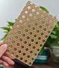 Custom Handmade Resin Bamboo Woven Acrylic Board Laser Cutting 3mm 4mm 5mm Translucent Beige/Light Wood Color Eco-Friendly Board