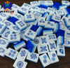 Luxury Solid Acrylic American Mahjong Tiles Blue White Porcelain Butterfly Vase Pattern Custom Printed Mahjong Game Set