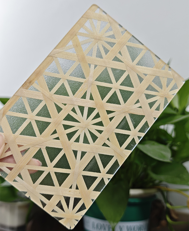Custom Handmade Resin Bamboo Woven Acrylic Board Laser Cutting 3mm 4mm 5mm Translucent Beige/Light Wood Color Eco-Friendly Board