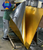 Custom 4 * 8ft 4 * 6ft 2mm 3mm Acrylic Reflective Plastic Mirror Mate Gold Acrylic Mirror Sheet for Interior Decoration