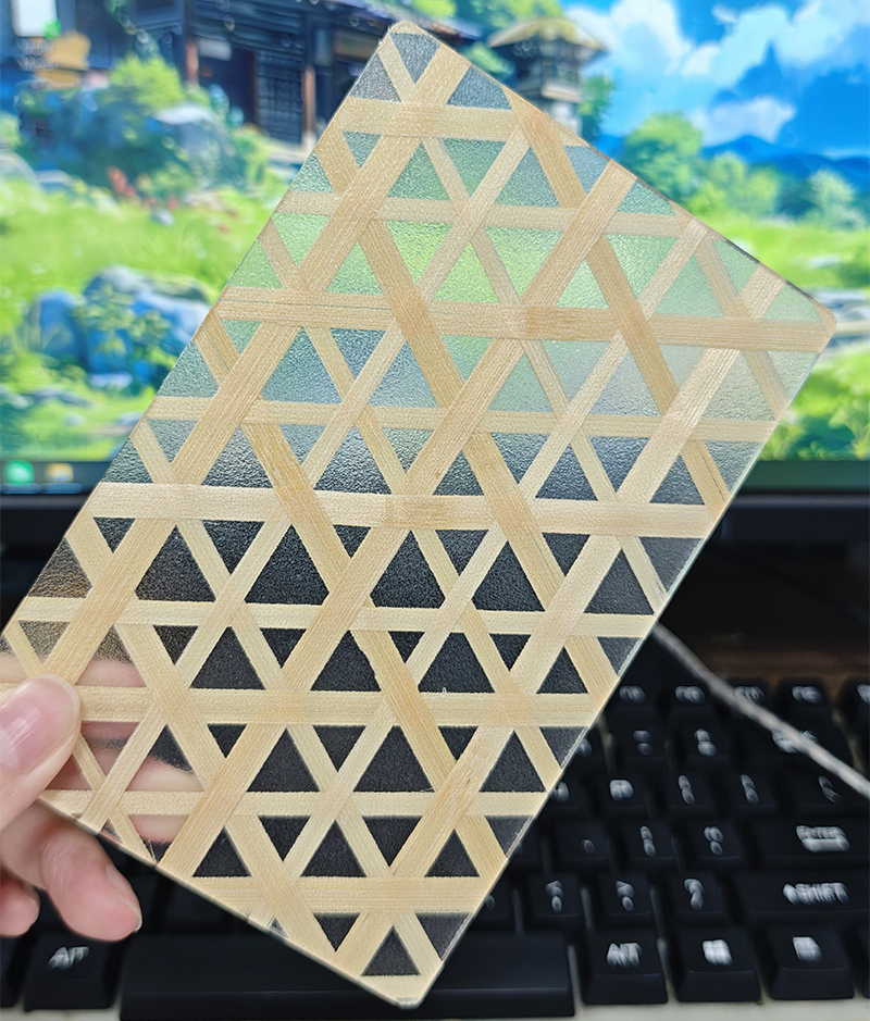 Custom Handmade Resin Bamboo Woven Acrylic Board Laser Cutting 3mm 4mm 5mm Translucent Beige/Light Wood Color Eco-Friendly Board