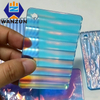 Iridescent Rainbow Acrylic Sheet Multiple Textures Water Ripple Fluted PMMA Panel for Laser Cutting Indoor Decor
