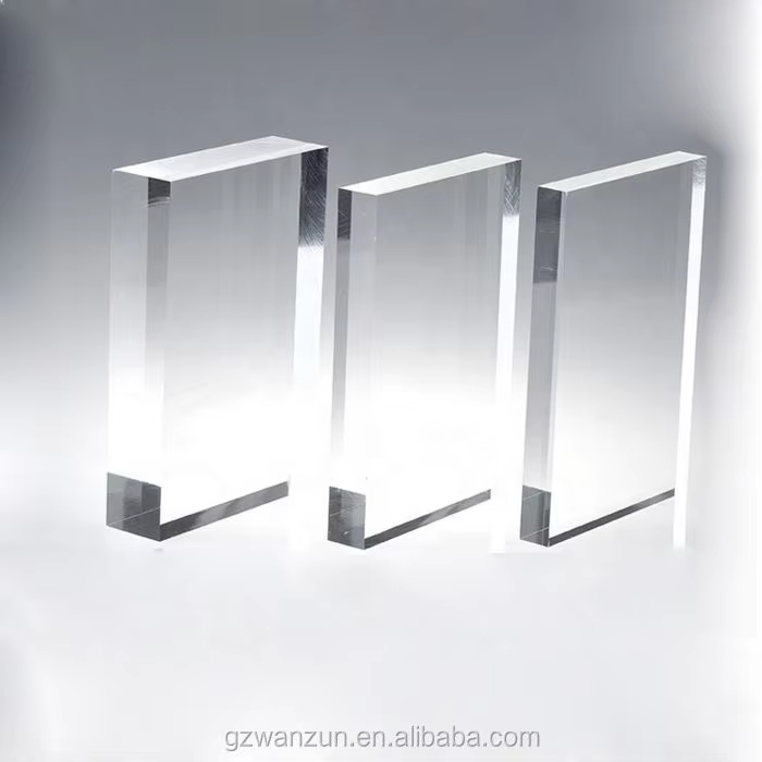 Hot Selling Thick Clear Cast Acrylic Sheet High Transparent PMMA Perspex Board Custom Cut Size 10-200mm Thick Factory Wholesale