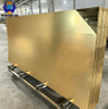 Wholesale Source Factory 1mm 2mm 3mm Gold Mirror Acrylic Sheet 1220*2440mm High Gloss PMMA Mirrored Plastic Board for Decoration