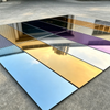 Assorted Color Eco-friendly Acrylic Mirror Panel Silver Gold Blue Green Purple Red PMMA Mirrored Wall Sheet Custom Size