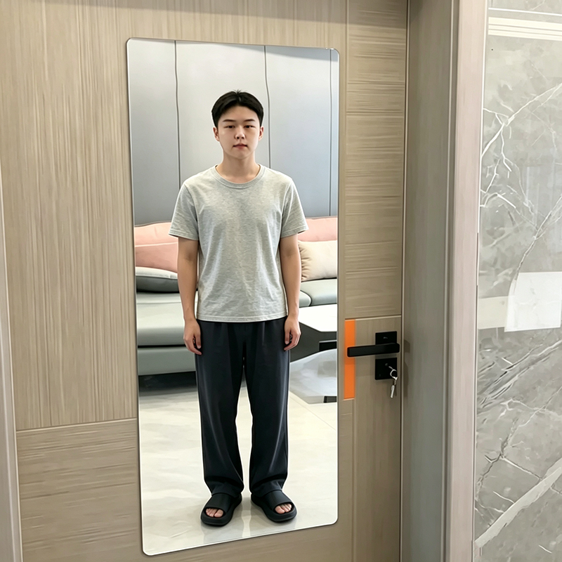 Shatterproof Ultra-Thin Acrylic Mirror Sheets Self-Adhesive Wall Decorative Mirror Minimalist Plastic Mirror for Home
