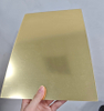 2mm Gold Mirror Acrylic Sheet Cast PMMA Board Reflective Gold Plastic Sheet