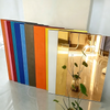 Factory Wholesale Gold Mirror Acrylic Sheet PMMA Golden Plexiglass Mirror Panel 1220*2440mm for Decor Sign