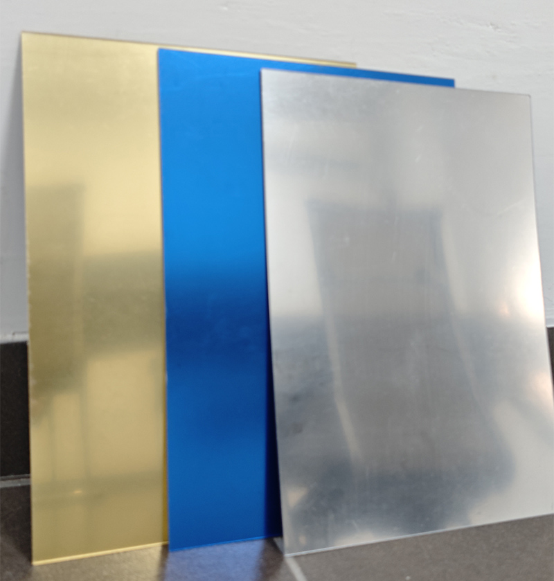 2mm Gold Mirror Acrylic Sheet Cast PMMA Board Reflective Gold Plastic Sheet
